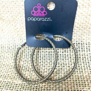 Paparazzi-NWT- Copper Hoop Hammered Metal Earrings-Clip-Ons